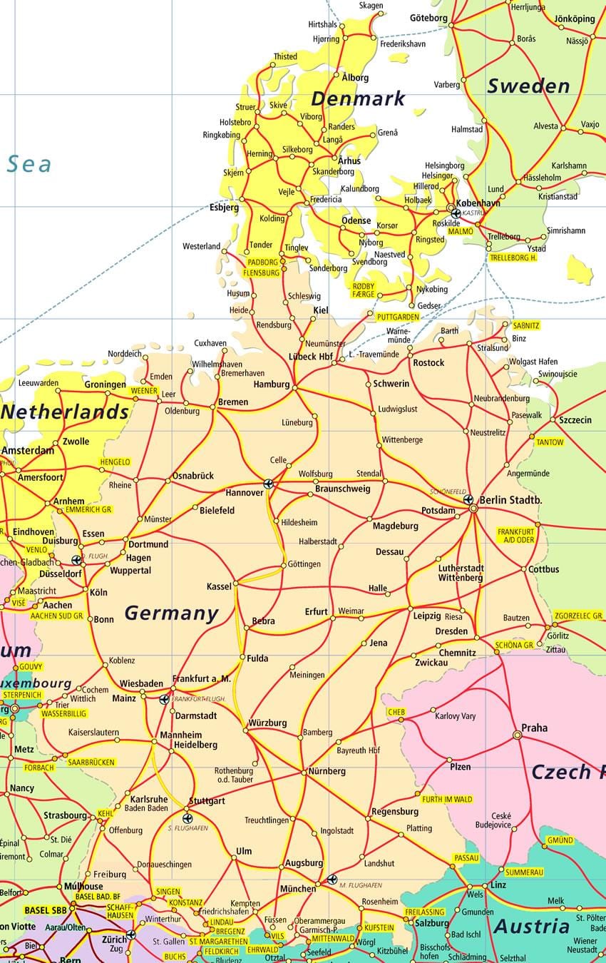 denmark atraksyon touris kat jeyografik
