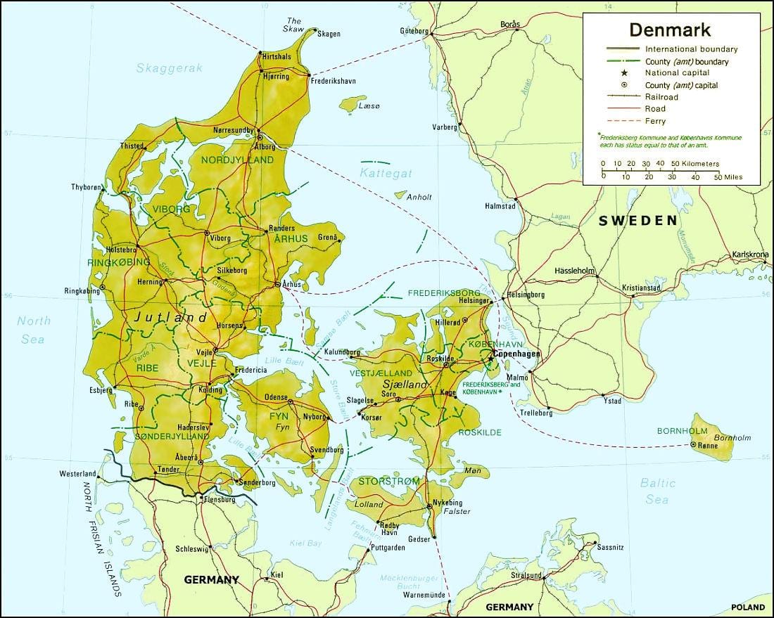 Kat jeyografik nan denmark jewografi 