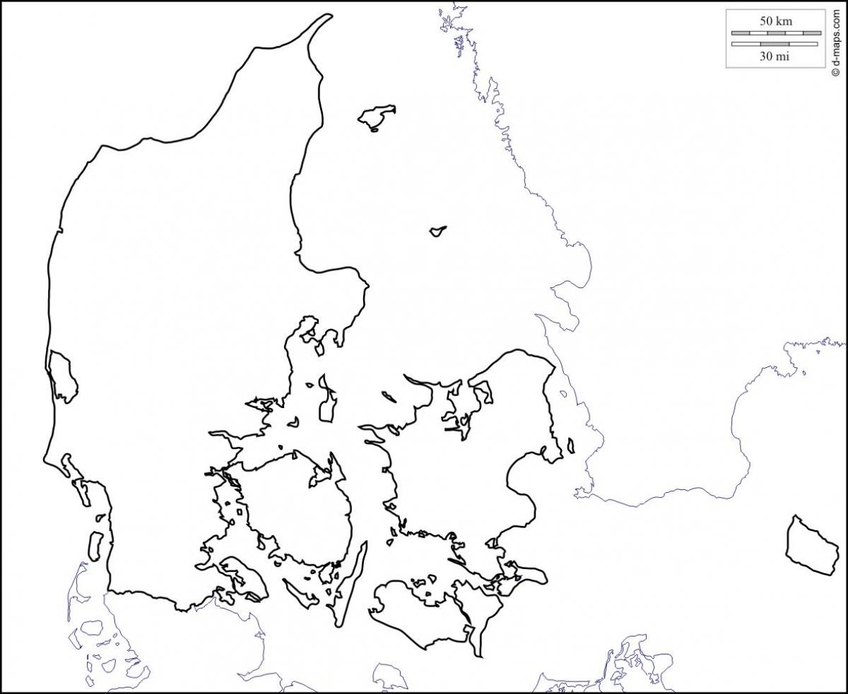 Kat jeyografik nan denmark deskripsyon