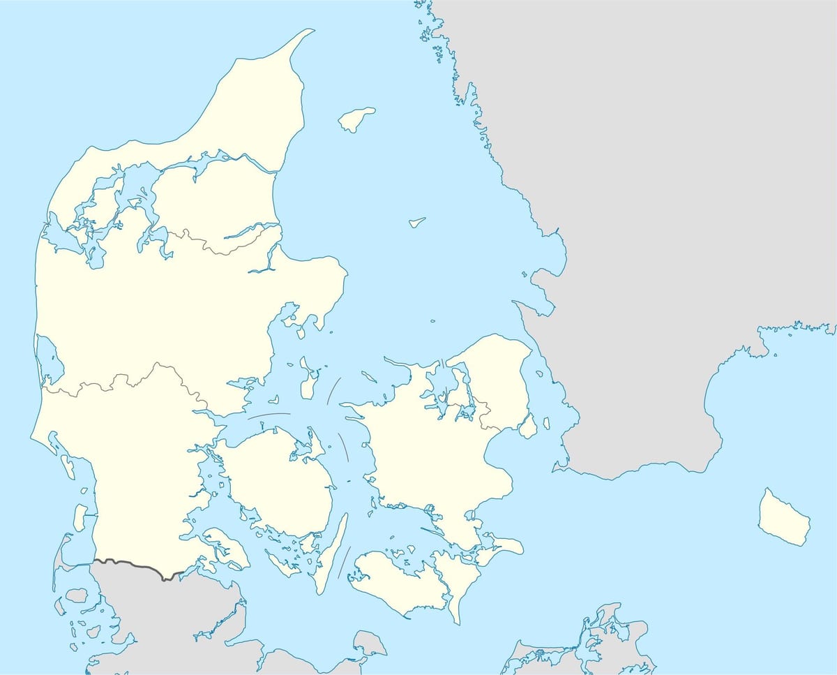 Kat jeyografik nan denmark vecteur