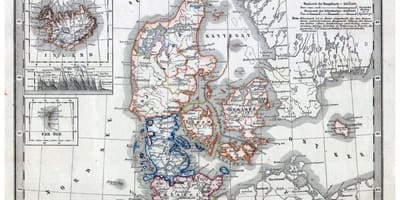 Fin vye granmoun kat jeyografik nan denmark