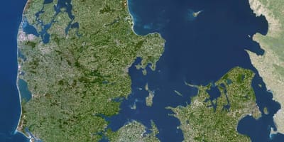 Kat jeyografik satelit nan denmark 