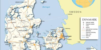 Kat jeyografik pò nan denmark
