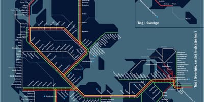 Kat jeyografik tren nan vil copenhagen nan denmark